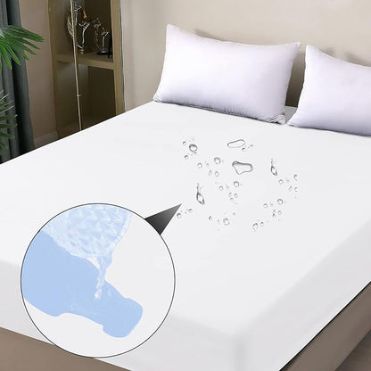 Twin XL Mattress Protector Waterproof, Fitted Sheet Style Breathable Mattress by OHANO