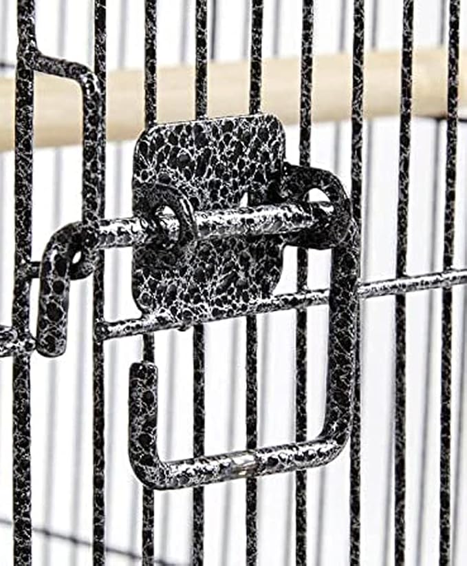 36-Inch Deluxe Sturdy Wrought Iron Bird Flight Open Play Top Cage - Image 7
