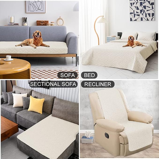 fuguitex Waterproof Dog Bed Cover Couch Cover, Anti-Slip Cat Mat Pet Pad Blanket - Image 6