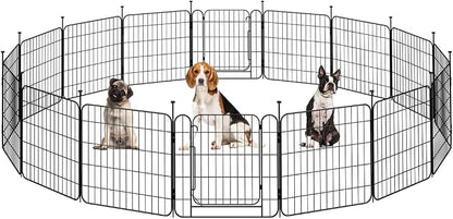 Yaheetech Expandable Dog Playpen, 16 Panel 20 inch Puppy Playpen by Yaheetech