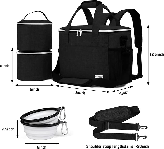 BAGLHER Dog Travel Bag Backpack Pet Supplies Backpack Pet Accessories Storage - Image 6
