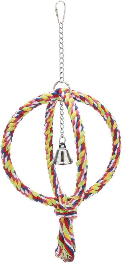 Bird Rope Swing Colorful Perch Climbing Toy - Image 5
