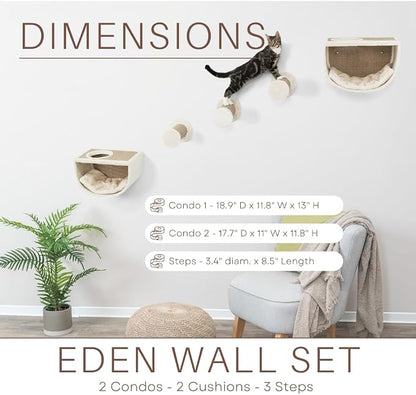 Trixie Eden Wall Mounted Cat Lounge – Space-Saving Cat Wall Shelves - Image 3