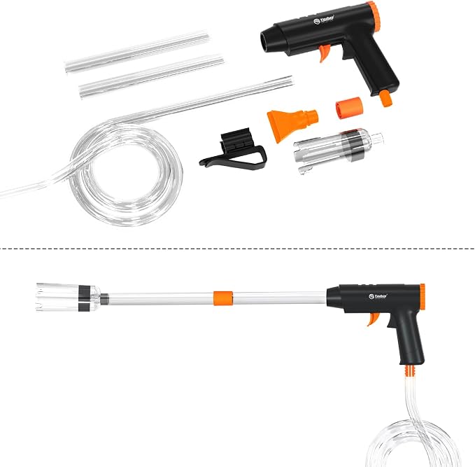 Manual Aquarium Gravel Cleaner, 132GPH Fish Tank Siphon Vacuum Cleaner - Image 8