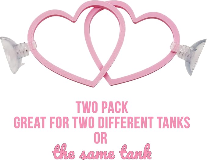 Heart Swim Ring Decor for Betta Fish, Interactive Exercise Toy for Aquariums - Image 4