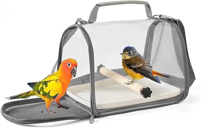 Portable Bird Travel Carrier for Small Birds and Parrots - Image 7