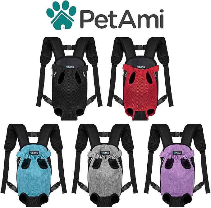 PetAmi Dog Carrier Backpack, Adjustable Dog Pet Cat Front Carrier Backpack | - Image 7