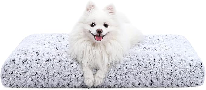KSIIA Washable Dog Bed Deluxe Plush Dog Crate Beds Comfy Kennel Pad Anti-Slip by KSIIAPetProducts