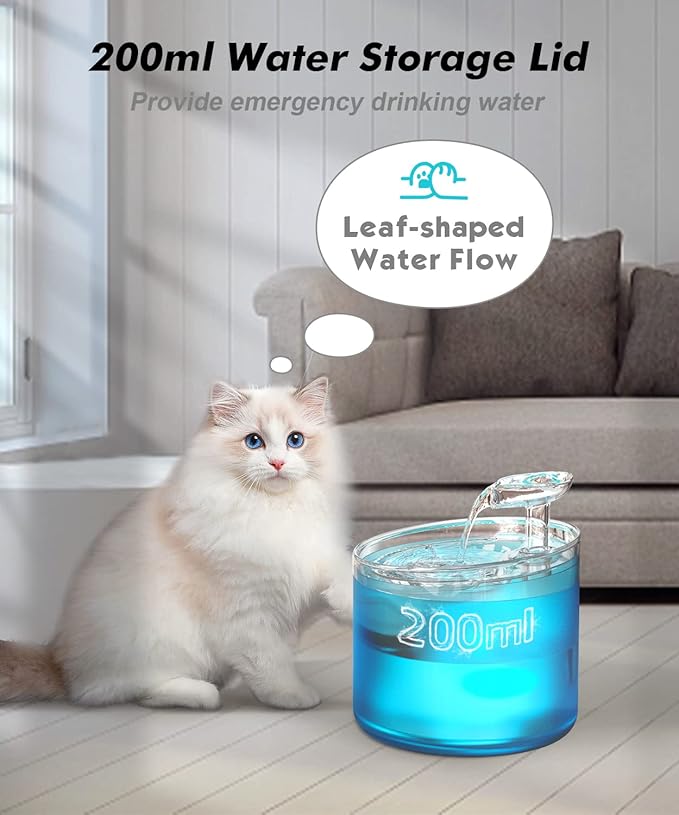 NPET WF100 Cat Foutain, 54oz/1.6L Automatic Cat Water Fountain - Image 4