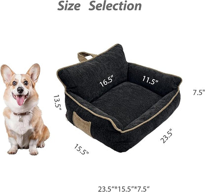 Orthopedic Dog Bed with Memory Foam, Washable Plush Pet Bed - Image 5