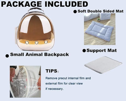 Portable Small Animal Backpack Travel Breathable Pet Carrier Bag Cages - Image 5