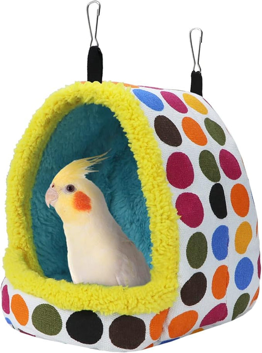 Litewoo Parrot Bird Bed Hammock Winter Warm Bird Plush Nest Toy by Litewoo