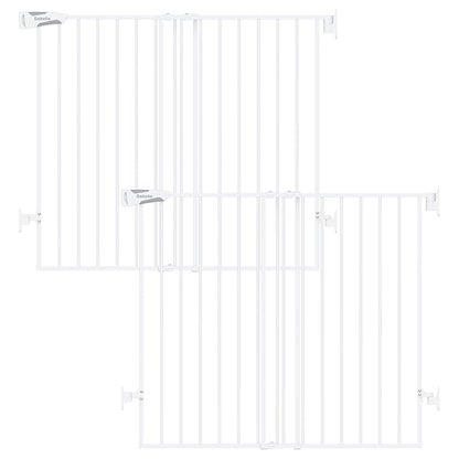 Babelio Baby Gate for Stairs, Kitchen & Doorways, No Bottom Bar| Easy Install| by BABELIO