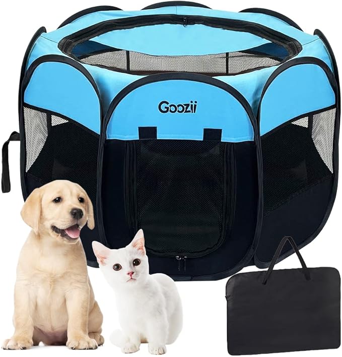 Dog Playpen Portable Collapsible, Indoor Outdoor Pet Puppy Exercise Playpens - Image 9