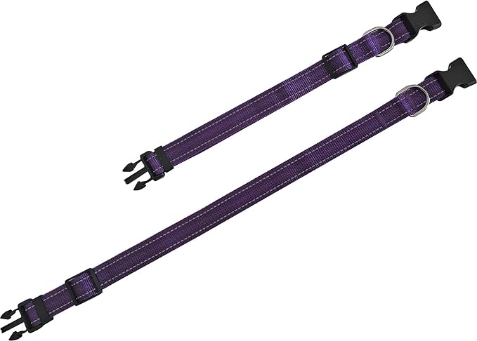 Adjustable Nylon Dog Collar, Reflective Collar 1 Inch 3/4 Inch 5/8 Inch Wide - Image 4
