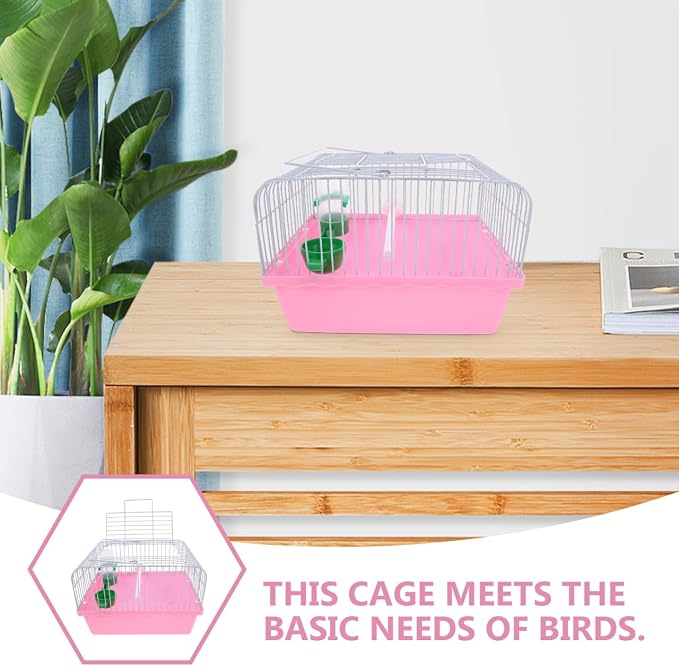 Portable Bird Travel Cage for Small Birds Parrots Lovebirds - Image 8