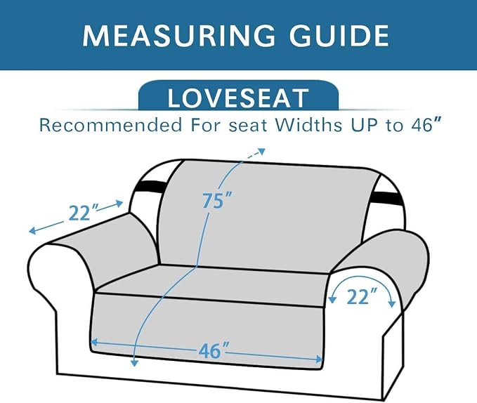H.VERSAILTEX Reversible Loveseat Cover Furniture Protector Anti-Slip Water - Image 2