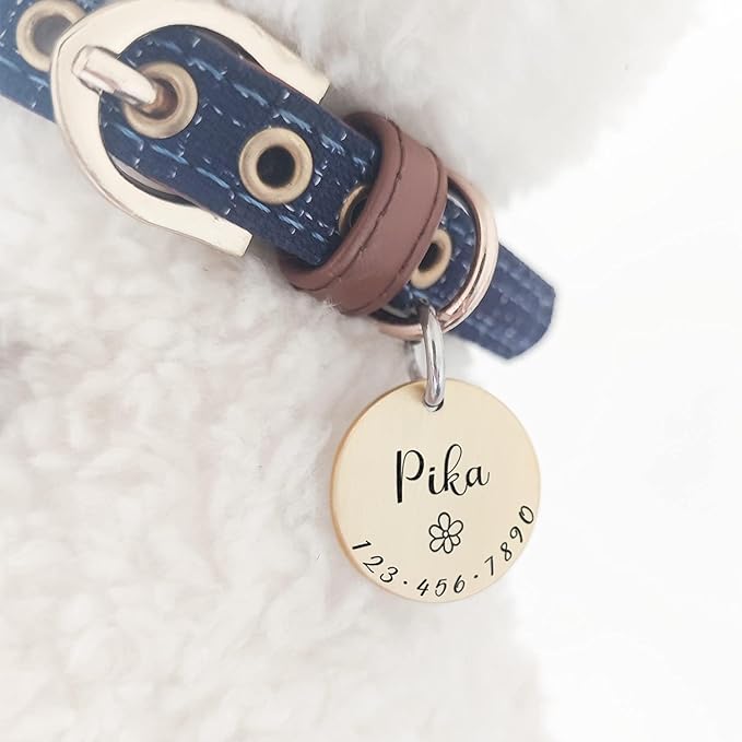 HM001 Cats Dogs ID Tags Personalized Lovely Symbols Pets Collar Name - Image 2