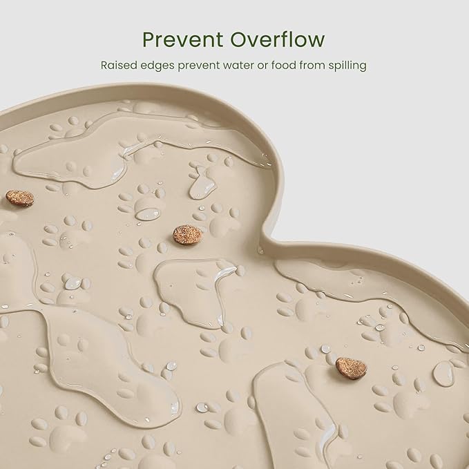 Dog Food Mat Anti-Slip Silicone Dog Bowl Mat Thicker Pet Placemat Waterproof - Image 5