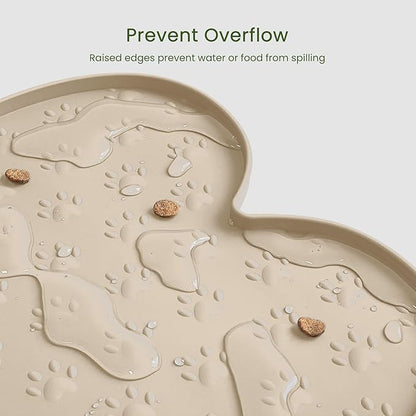 Dog Food Mat Anti-Slip Silicone Dog Bowl Mat Thicker Pet Placemat Waterproof - Image 5
