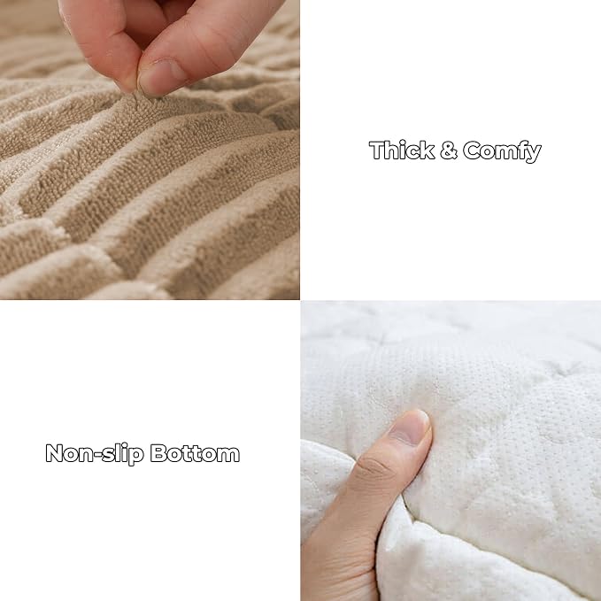 FUNNY FUZZY Pet Couch Covers for Sofa, Flannel Dog Couch Cover for Dogs Washable - Image 3