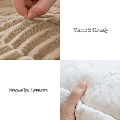 FUNNY FUZZY Pet Couch Covers for Sofa, Flannel Dog Couch Cover for Dogs Washable - Image 3