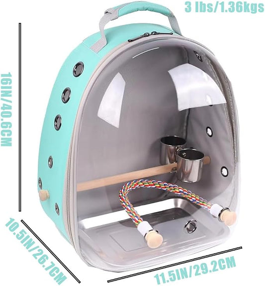Bird Traval Carrier Cage, Vet Transport Book Bag - Image 2