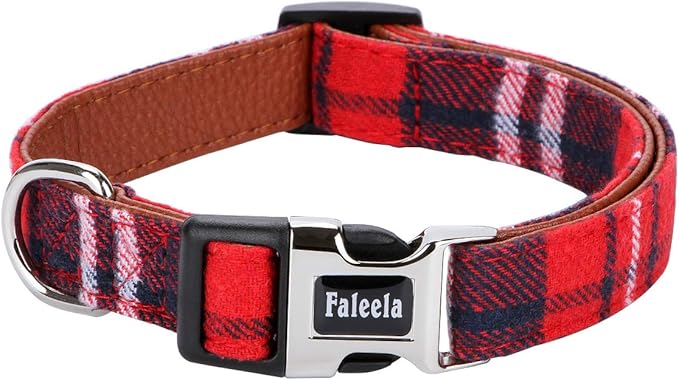 Faleela Soft &Comfy Bowtie Christmas Dog Collar, Detachable and Adjustable Bow - Image 3