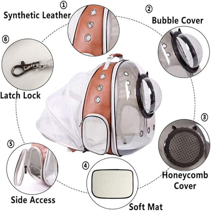 Expandable Cat Carrier Backpack, Backpack - Image 4