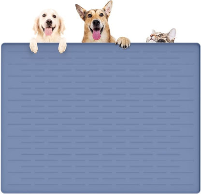 39.4"x29.5" Large Pet Food Mat, Silicone Dog Mats by WelcometoULTIBE