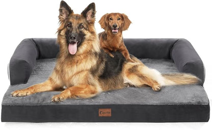 Orthopedic XXL Dog Beds, Waterproof Egg Crate Foam Big Pet Bed by CasaPaw