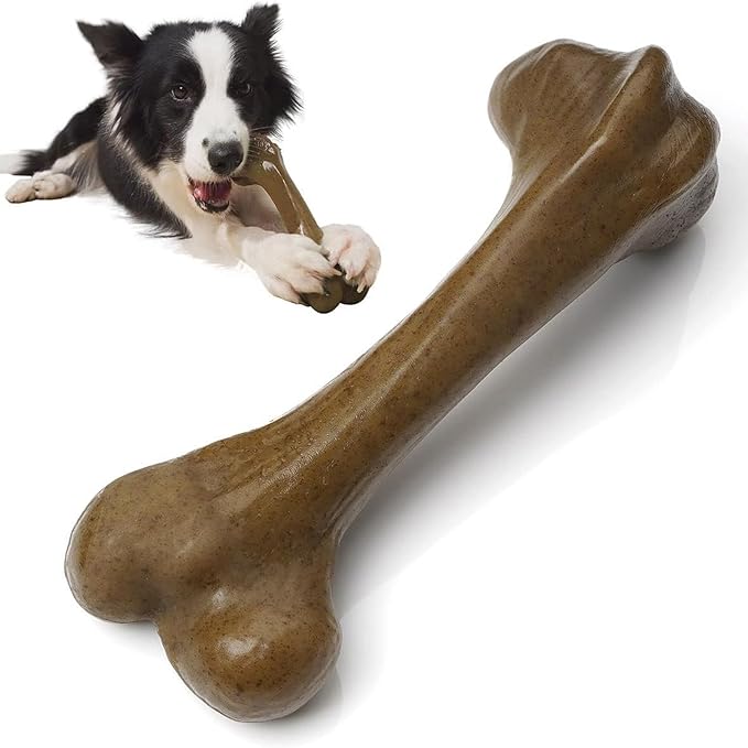 Tough Dog Toys for Aggressive Chewers, Indestructible Dog Toys, Nylon Dog Bones by UXVA