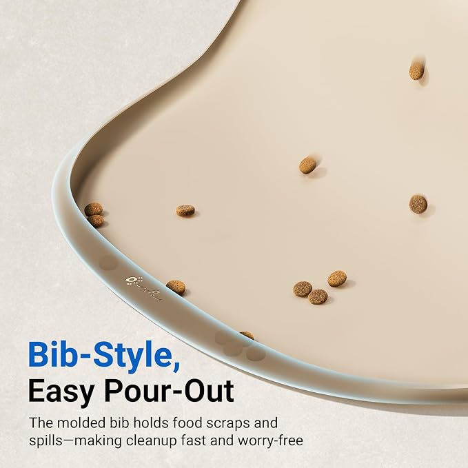 DownyPaws Cat Food Mats for Floors Waterproof, BPA Free Silicone Pet Food Mat - Image 5