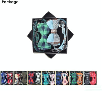 Cat Collar Breakaway with Bell and Bow Tie, Plaid Design Adjustable Safety - Image 2