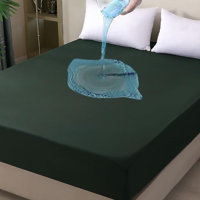 Queen Mattress Protector Waterproof, Fitted Sheet Style Breathable Mattress by OHANO
