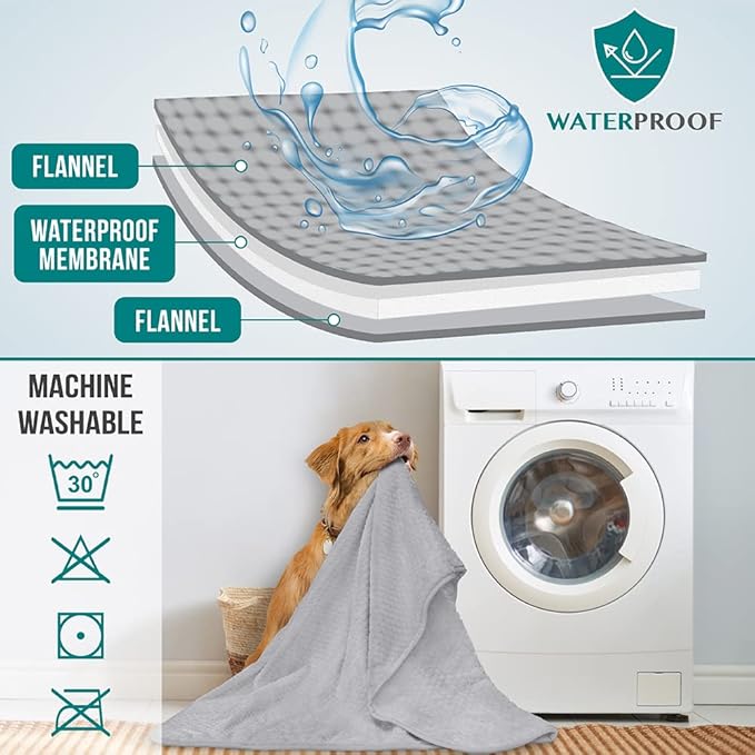 PetAmi Waterproof Dog Blanket, Leakproof Puppy Blanket - Image 4