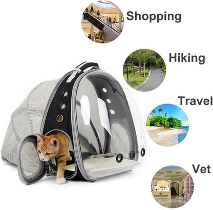 Cat Bubble Backpack with Fan, Fit up to 12 lbs, Space Capsule Astronaut Clear - Image 5