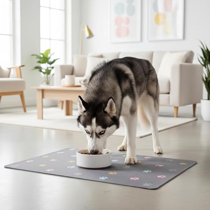 Pet Feeding Mat Absorbent Dog Mat - Image 3