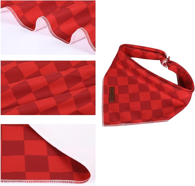 Lionet Paws Christmas Dog Bandana Washable Cotton Handkerchief Scarf Triangle - Image 2