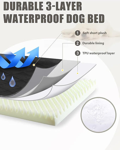 Orthopedic Dog Beds Large Sized Dog Waterproof Pet Kennel Pad - Image 5