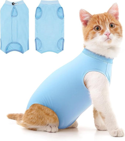 Cat Recovery Suit for Abdominal Wounds or Skin Diseases, Cat Onesie for Cats by Coppthinktu