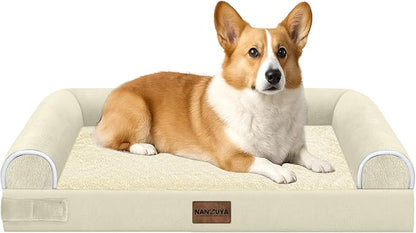 Medium Large Dog Bed Orthopedic Washable: Beds Bolster Medium Large Sized Dog by Nanuya
