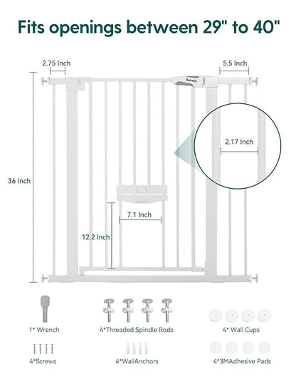BABELIO 36 Inch Extra Tall Baby Gate - Image 7
