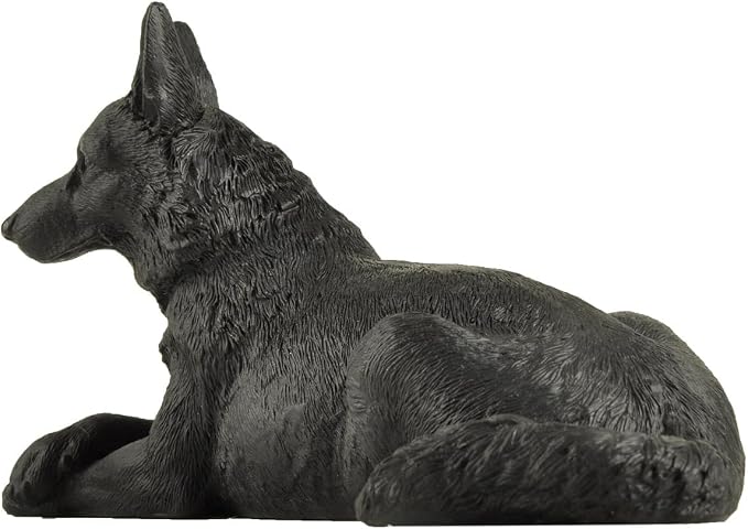 JFSM INC. 6" Black German Shepherd Dog Figurine – Hand-Painted Gift - Image 6