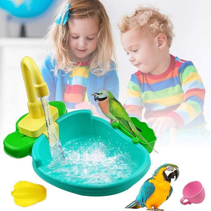 Petlex Bird Bath for Cage, Bird Bath Fountains Indoor, Parrot Automatic Bathing - Image 3