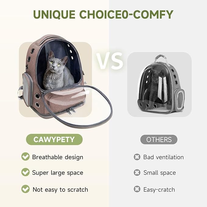 Cat Backpack Carrier, Breathable Cat Carrier Large Space Bubble Pet Backpack - Image 2