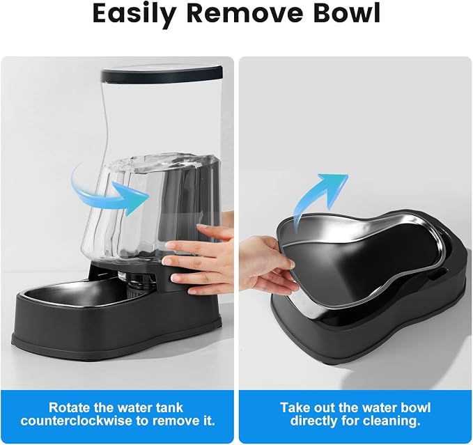 Gardner Pet Automatic Dog Water Dispenser Gravity Stainless Steel Water Waterer - Image 7