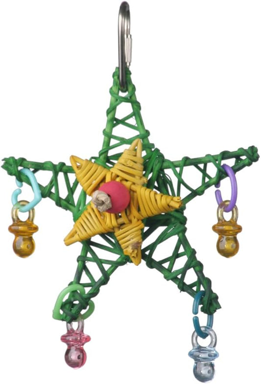Super Bird Creations SB586 X-mas Star Bird Toy, Small Bird Size, 4.5" x 3" by SuperBirdCreations