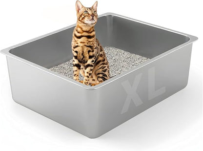 Stainless Steel Cat Litter Box by Unknown