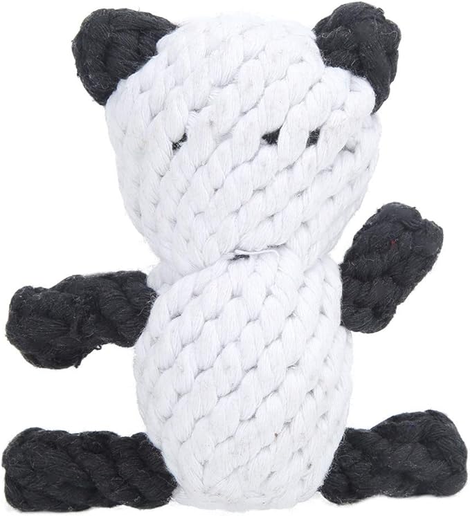 Pet Cotton Rope Biting Chewing Molar Toy, Cartoon Animal Shape & Pure Manual - Image 8